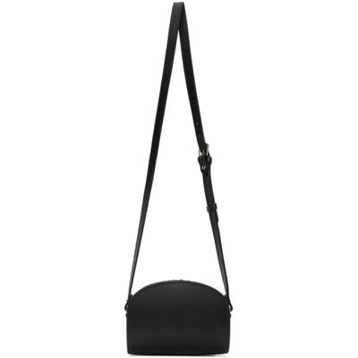 Shop Apc Black Mini Demi-lune Bag In Lzz Black