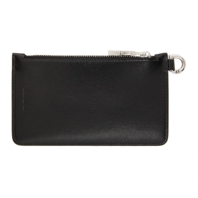 Shop Givenchy Black 4g Zipped Card Holder In 001 Black