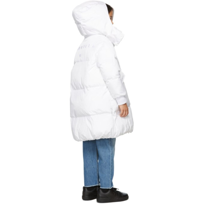 Mm6 Maison Margiela Teen Oversized Puffer Coat In M6100 White