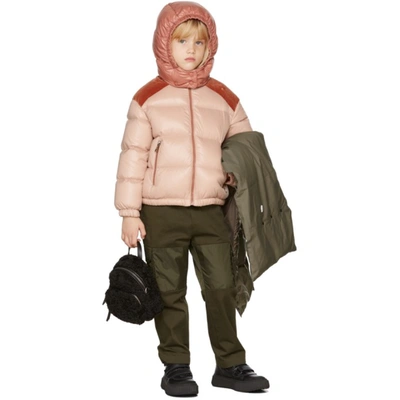 Shop Moncler Kids Pink Down Chouelle Puffer Jacket In 512 Pink