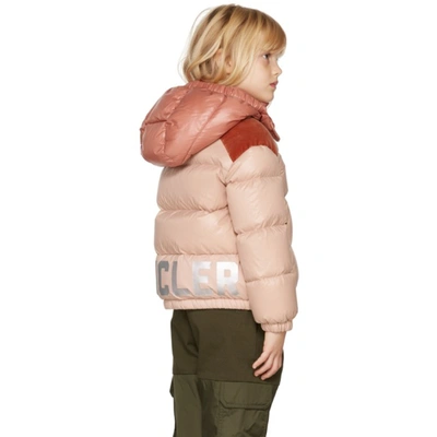 Shop Moncler Kids Pink Down Chouelle Puffer Jacket In 512 Pink