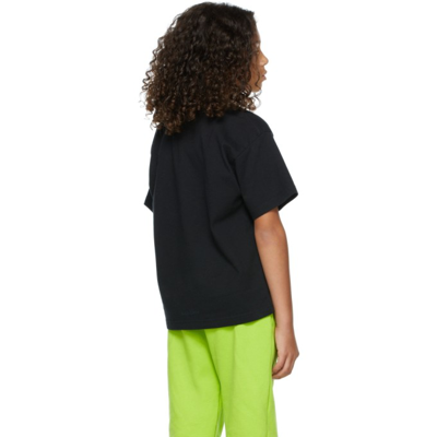 Shop Balenciaga Kids Black & Green Hulk T-shirt In 1077 Black/green