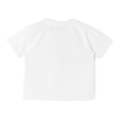 Shop Versace Baby White Medusa Greca T-shirt In 2w110 White+gold