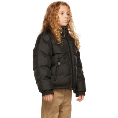 Shop Burberry Kids Reversible Beige Down Check Puffer Jacket In Archive Bge Ip Ck Ca