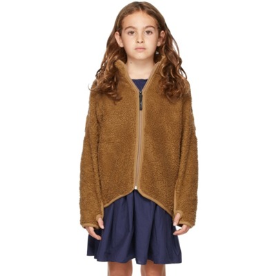Molo Kids Fleece Ulan Zip-up Sweater In 8342 Sandstone