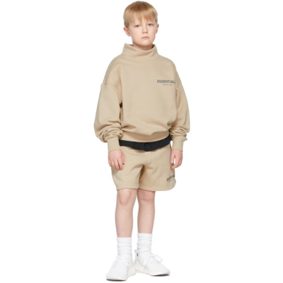 Shop Essentials Ssense Exclusive Kids Beige Sweat Shorts In Linen