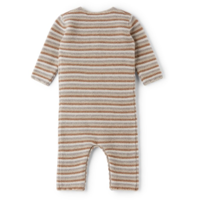 Shop Bonpoint Baby Merino Wool Striped Ticiano Bodysuit In 224b Ra Buvard
