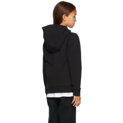 Shop Givenchy Kids Black Large Logo Hoodie In 09b Black