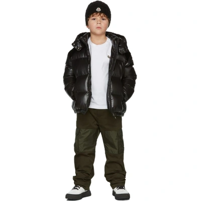 Shop Moncler Kids Black Down Chouelle Jacket In 999 Black