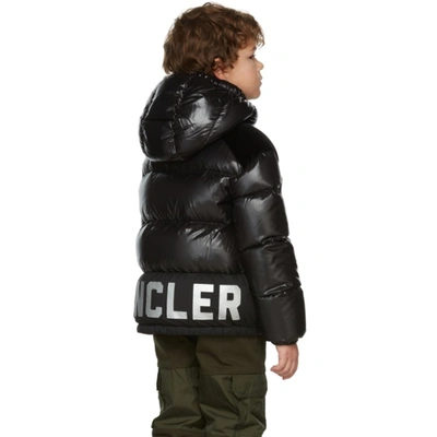 Shop Moncler Kids Black Down Chouelle Jacket In 999 Black