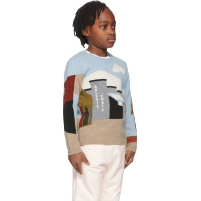 Bonpoint Kids' Tristan Galerie Paris Wool Blend Sweater In Taupe | ModeSens