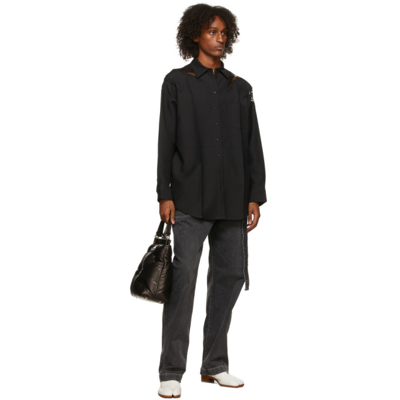 Peter Do Black Lace Flame Shirt In Black/black | ModeSens 