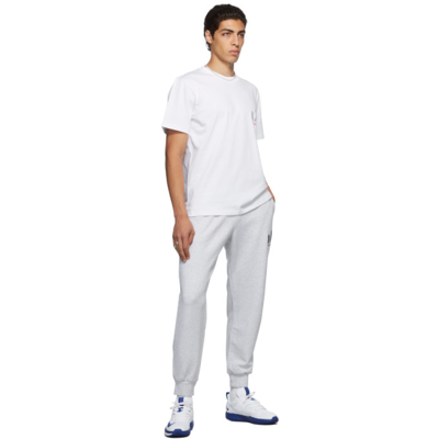 Shop Casablanca Gray 'grand Prix' Logo Sweatpants In Grey Marl - Grand Pr