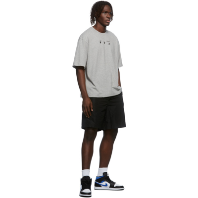 Shop Off-white Grey Negative Mark Logo T-shirt