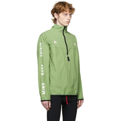 Shop District Vision Green Theo Shell Half-zip Jacket
