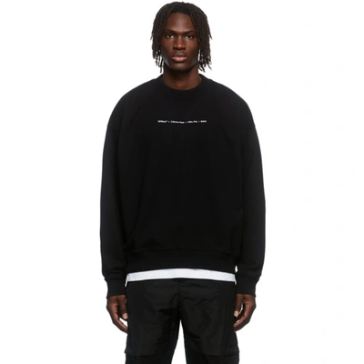 Shop Off-white Black Tornado Arrow Skate Crewneck Sweatshirt In Black/multi