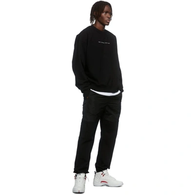 Shop Off-white Black Tornado Arrow Skate Crewneck Sweatshirt In Black/multi