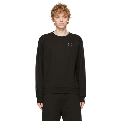 Shop Mcq By Alexander Mcqueen Black Regular Pullover Sweatshirt In 1000 Darkest Black