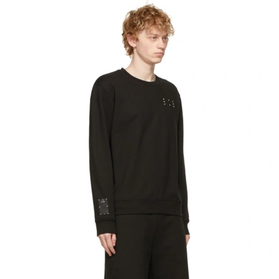 Shop Mcq By Alexander Mcqueen Black Regular Pullover Sweatshirt In 1000 Darkest Black