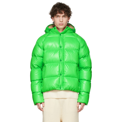 Shop Moncler Genius 2 Moncler 1952 Green Down Suginami Jacket In 84i Bright