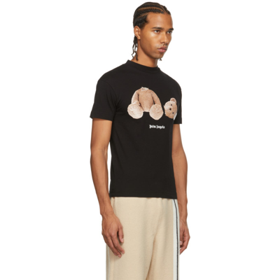 Shop Palm Angels Black Bear Classic T-shirt In Black Brown