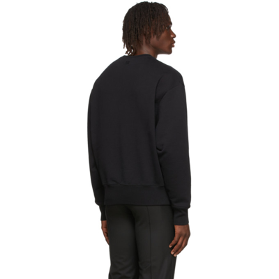 Shop Ami Alexandre Mattiussi Ssense Exclusive Oversize Ami De Cœur Sweatshirt In 001 Black