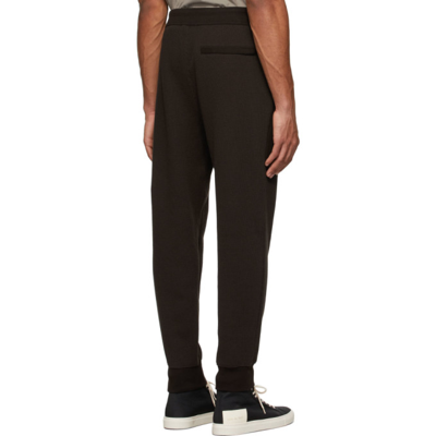 Shop Theory Brown Waffle Knit Lounge Pants In Mink
