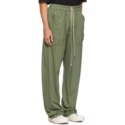 Shop Rick Owens Drkshdw Ssense Exclusive Green Mt Long Lounge Pants In 15 Green