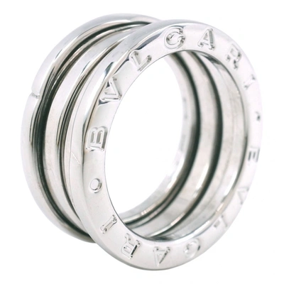 Pre-owned Bvlgari White Gold Ring In Silver