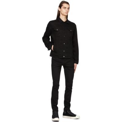 Shop Frame Black 'l'homme Skinny' Jeans In Noir