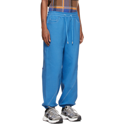 Shop Ader Error Blue Denim Stitch Lounge Pants