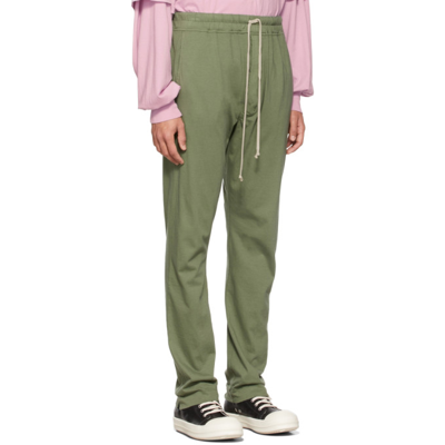 Shop Rick Owens Drkshdw Ssense Exclusive Green Berlin Lounge Pants In 15 Green