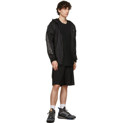 Shop Adidas Originals Black Knit Yoga Shorts