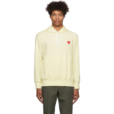 Comme Des Garçons Play Comme Des Garcons Play Hooded Sweatshirt In Yellow |  ModeSens