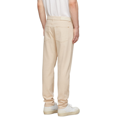 Shop Agnona Off-white Slim-fit Trousers In K20 Fog