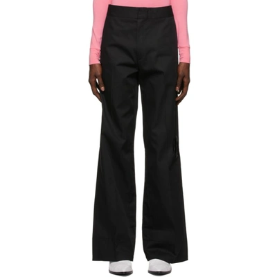 Raf Simons Black Pocket-hole Trousers | ModeSens