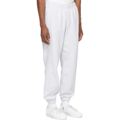 Shop Adidas Originals By Pharrell Williams Grey Basics Lounge Pants In Lgh