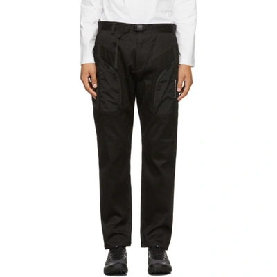 White Mountaineering Black Solotex Luggage Trousers | ModeSens