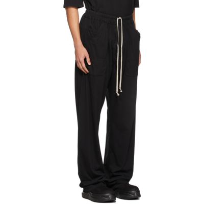 Shop Rick Owens Drkshdw Black Mt Long Lounge Pants In 09 Black