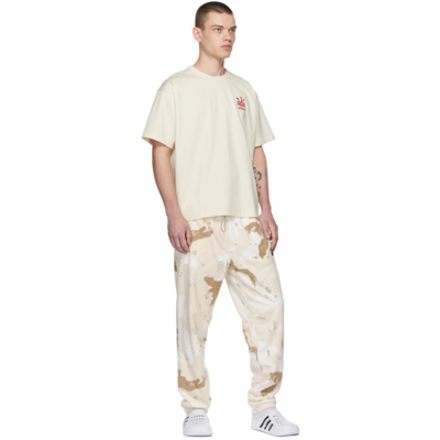 Adidas Originals Off-white Fleece Camo R.y.v. Lounge Pants In White/khaki |  ModeSens