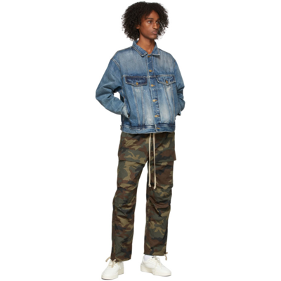 Shop Fear Of God Khaki Camouflage Cargo Pants