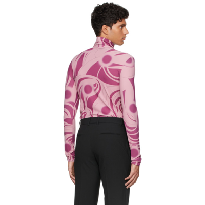 BOTTER SWIRL PRINT TURTLENECK 