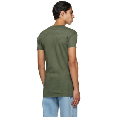 Shop Martin Asbjørn Green Chris T-shirt In Army