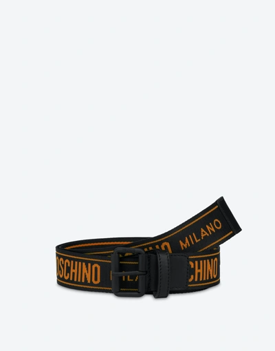 Shop Moschino Bandgürtel Mit ™ Logo In Schwarz