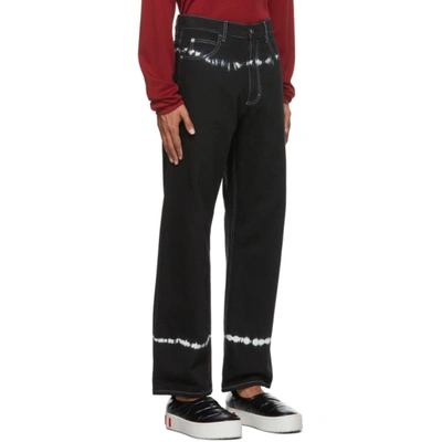 Shop Marni Dyed Straight-leg Jeans In 00n99 Black