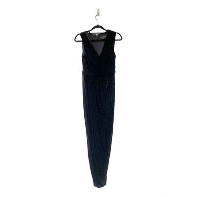 Pre-owned Forever New Glitter Maxi Dress In Black