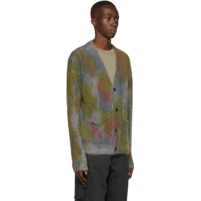 John Elliott Tie-dyed Angora And Nylon-blend Cardigan In Multi | ModeSens