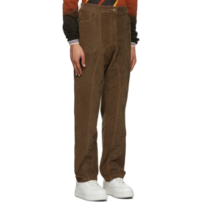 Shop Ahluwalia Brown Corduroy Signature Jeans