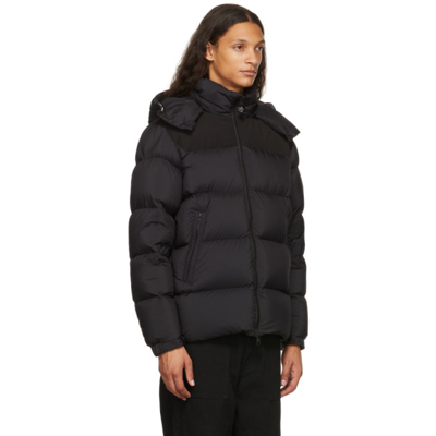 Moncler black down wilms hot sale jacket