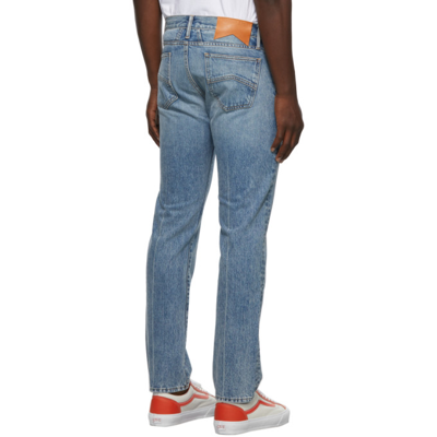 Shop Rhude Classic Fit Jeans In Indigo0032